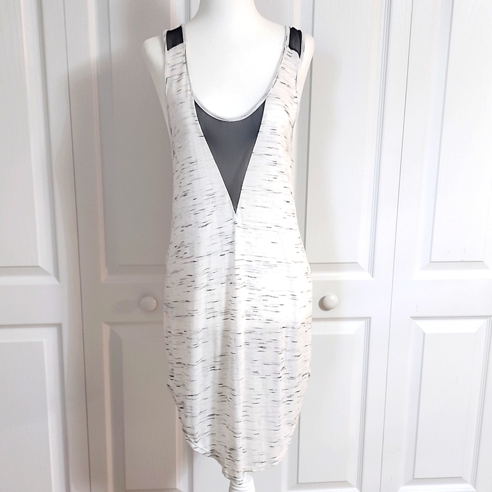 Michelle by Commune swimsuit cover-up. White & black. Small